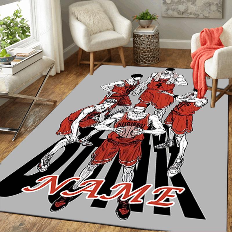 Custom 1Pc Basketball Team Spirit Rug Office Carpet Indoor Outdoor Entrance Doormat Nonslip Soft And Comfortable Living Room D2915324