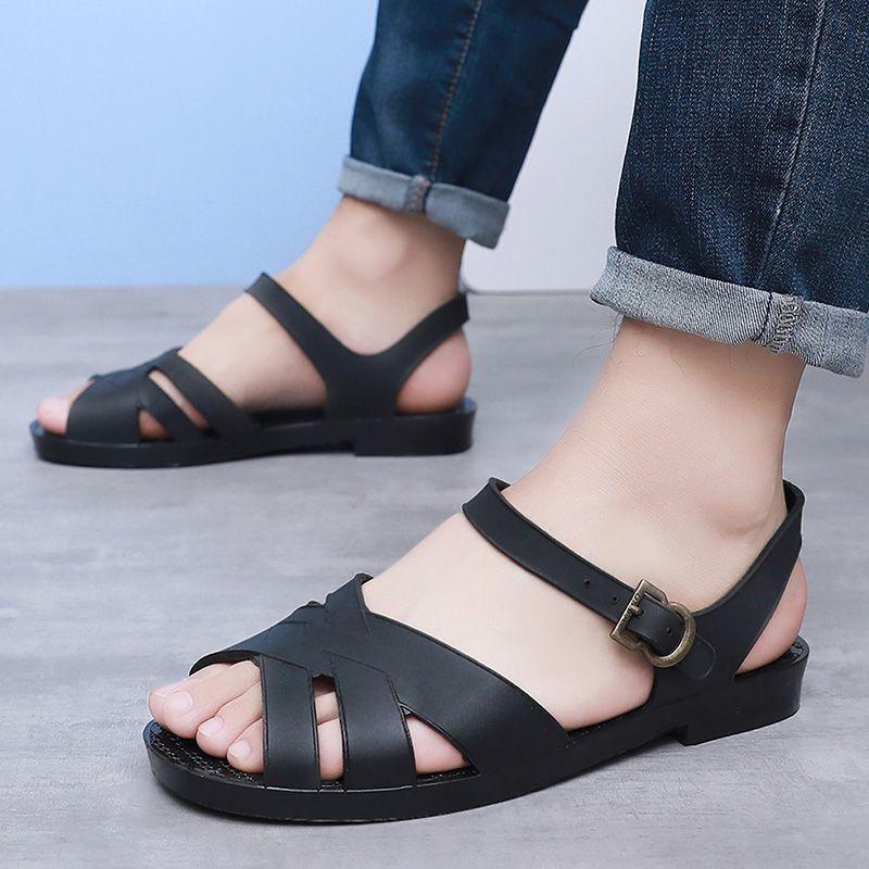 

Резиновые сандалии мужские сумка голова старомодные дырявые туфли ретро ностальгические пляжные туфли летняя личность Гочжоу армейские сандалии 43 This size is equal to sports shoes 44 size