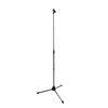 Professional Floor-Mounted Microphone Stand ST-F308 for Panasonic, TOA, JVC, and OKAYO, with Clip-on Microphone Holder for Microphones Up To 3.5cm Dia
