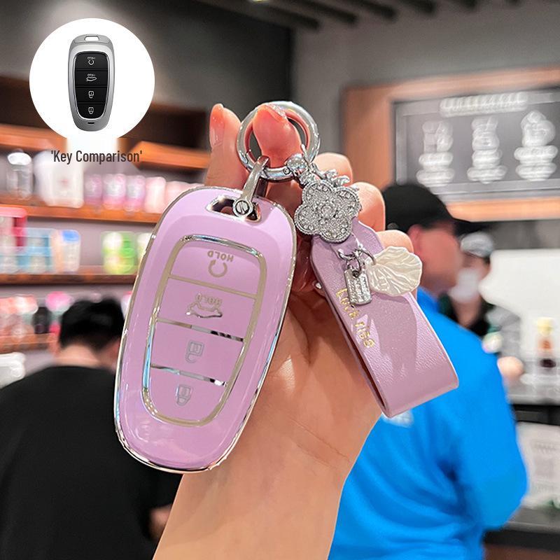 Beijing Hyundai Elantra Key Cover for Yuedong Shengda Mingtu Yixing iX35 - Car Protective Shell Bag