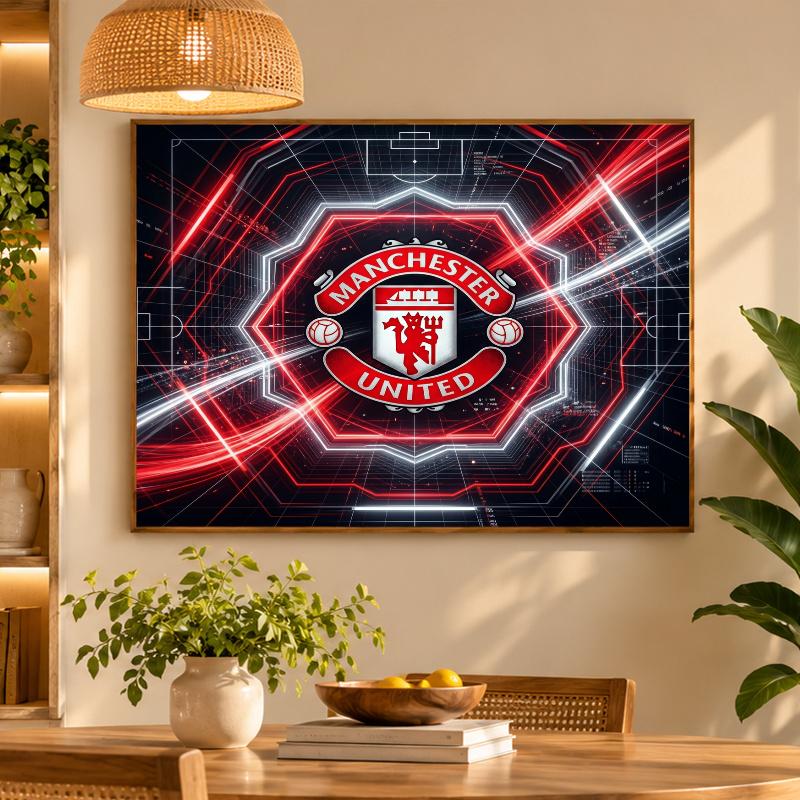 5D Diamond Painting Manchester United DIY Full Drill Diamond Art Kit Home Decoration