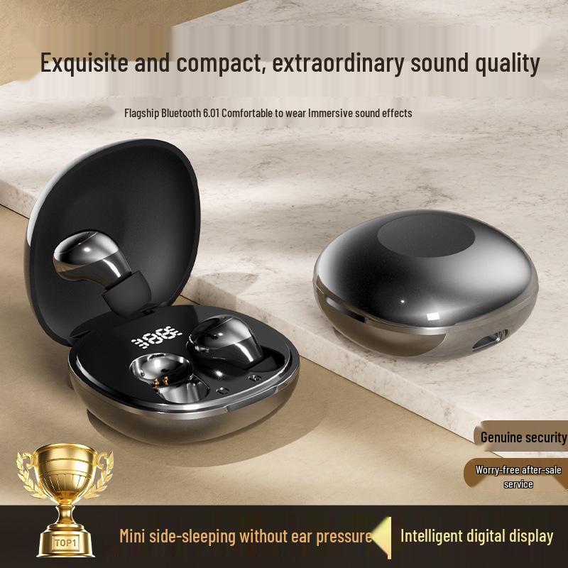 Compact Bluetooth Invisible Sleep TWS Earbuds with Digital Display