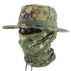 Camouflage Tactical Benny Hat Set Multifunctional Outdoor Fishing Bucket Hat Sun Protection Shade Breathable Round Edge Hat Men