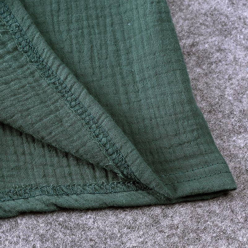 Baby Boy Baby Girl Solid Color Clothing Set Button Short Sleeve T-shirt + Thin Shorts Two-Piece Set