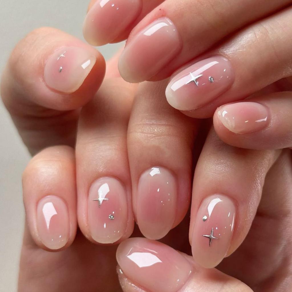24Pcs Cute Short Square Press On Nails Cat Eye Glitter Diamond Full Cover Artificial Nail Tips For Girls