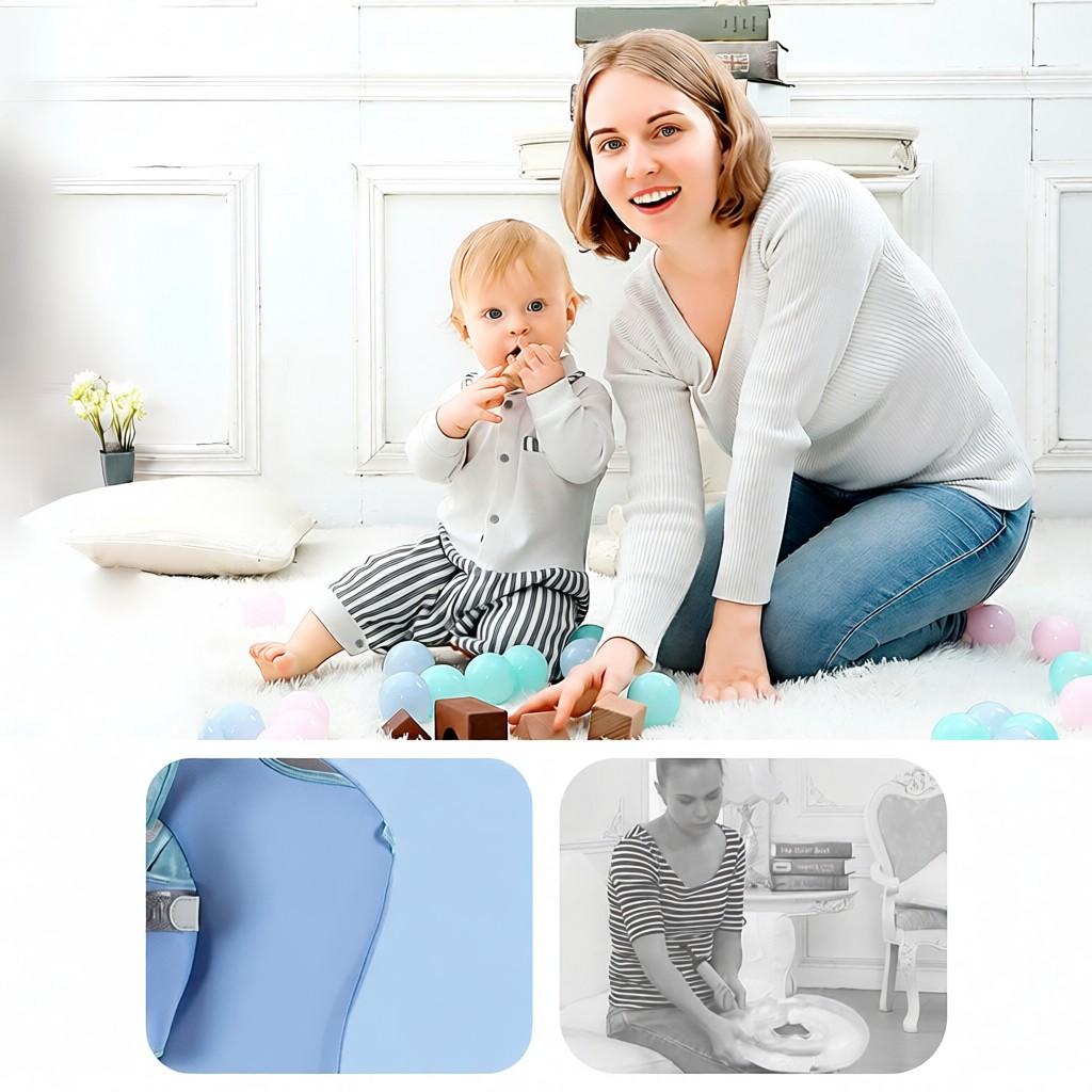 Baby Swim Float Non-inflatable Baby Swimming Float Ring Waterproof Kids Swim Trainer for 3-24 Months Baby Boys Girls Infant Pool Float with Sun Canop