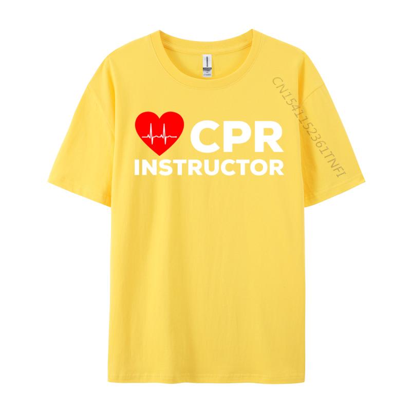 Cpr Instruktor Ekg Srdeční tep Ženy Muži Tričko Topy & Trička Cpr Aed Instruktor Srdeční tep Trička Vtipná Bavlněná Pánská Trička