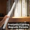 LED Desk Lamp Hanging Magnetic Table Lamp Led Usb Rechargeable Stepless Dimming Home BedroomCabinet Closet Wardrobe Night Lights