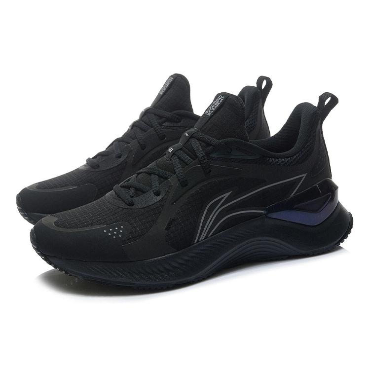 Li Ning YueYing Element Textile, Synthetic Leather Cushioning Slip Resistant Abrasion Resistant Low top Running Shoes ARHR223-5