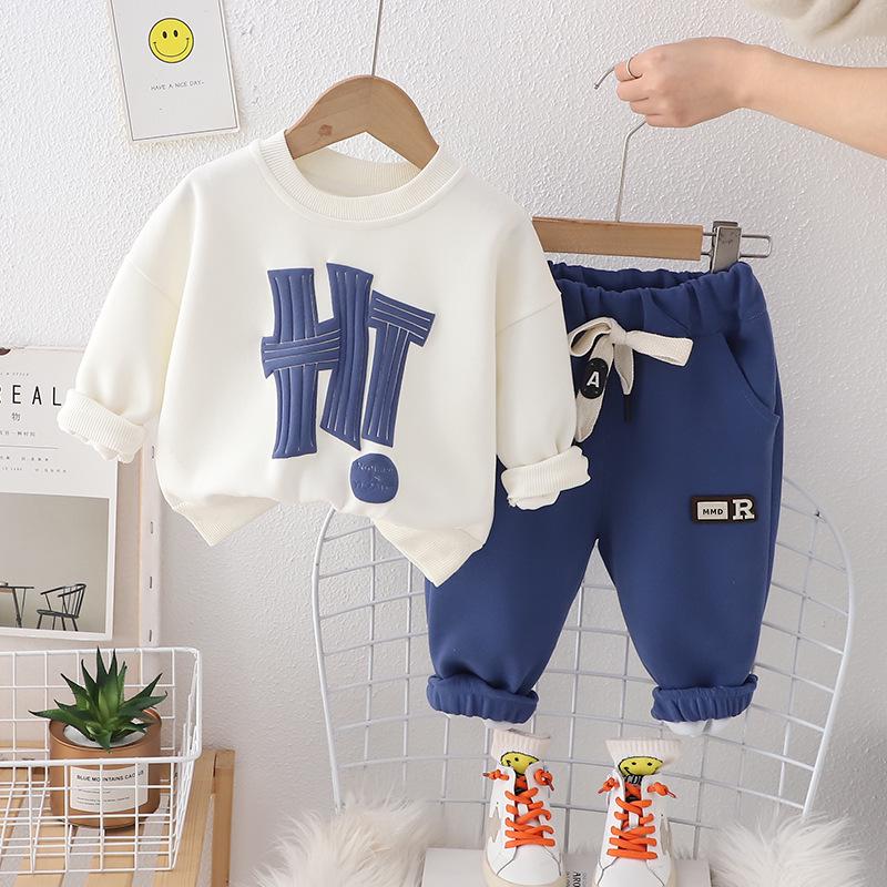 Yihao Spring & Autumn Sweatshirt Set for Boys - Stylish Two-Piece Children’s Wear