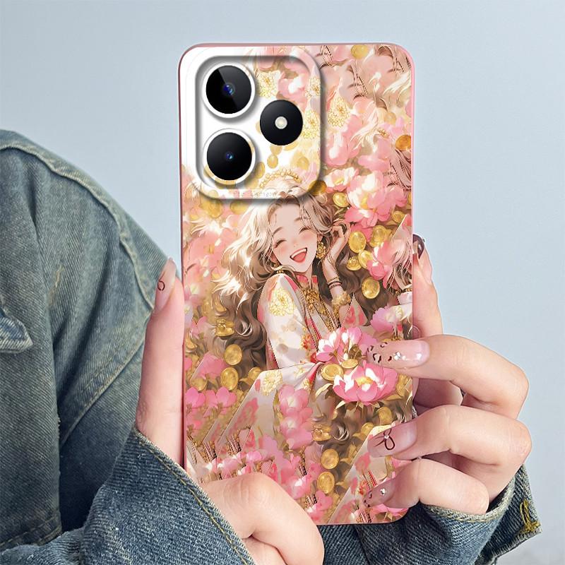 For Realme C51 RMX3830 C53 Note 50 RMX3834 Phone Case Funda Soft Silicone Sweet Painted Lovely Printed Protective Cover Coque