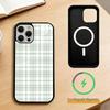Forest Grid Style   Phone Case For iPhone17,16,15,14,13,12,11 Plus,Pro Magnetic with Magsafe Wireless Charging