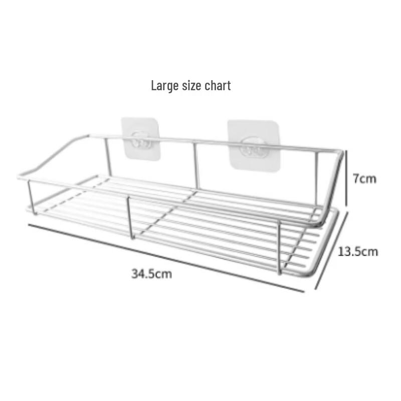 AKIRO Stainless Steel Bathroom Storage Shelf