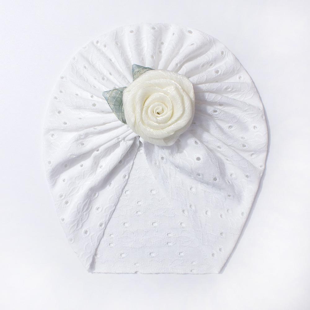 Flower Newborn Baby Girls Turban Hollow Toddler Kid Head Wrap Cute Baby Hat  Hair Accessories