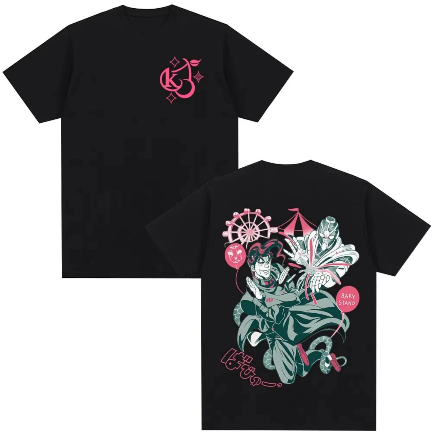 

2026 Anime JoJo s Mad Adventure Parent-child T-shirt Hikari Okuyama Katsuyuki Shimada Tatsuya Ninomiya Cartoon Patterns T-shirt S разноцветный