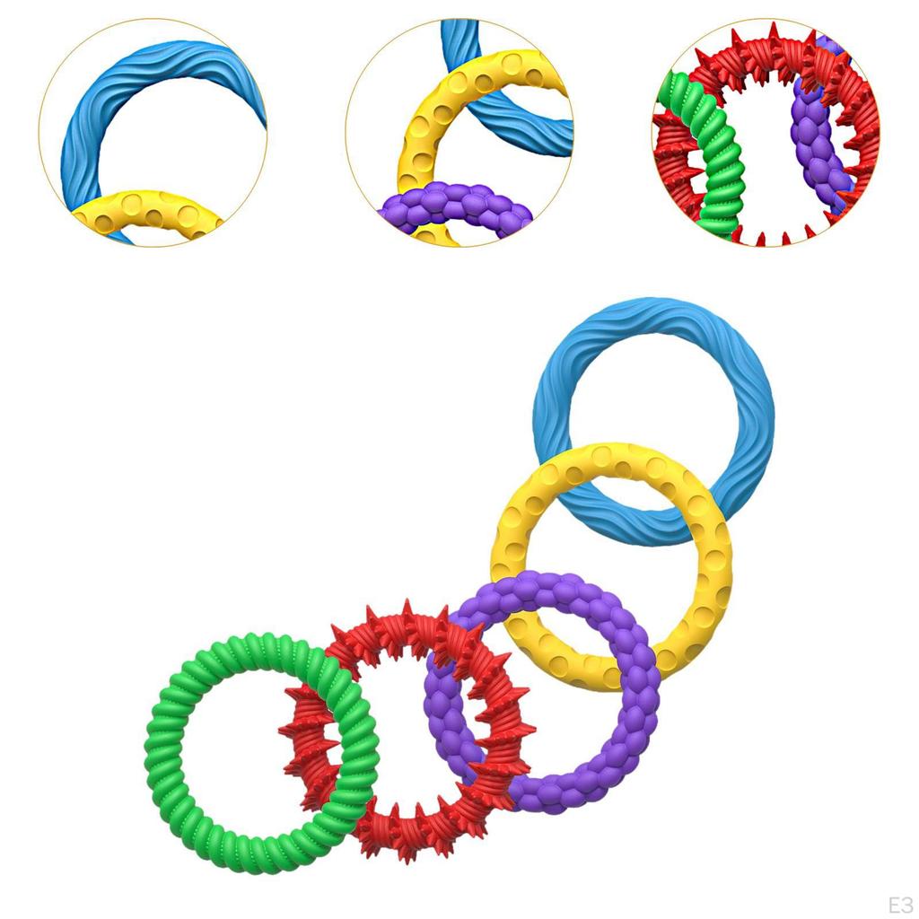 5 Count Sensory Bracelets Designed for Children, Fidget Rings Suitable School Settings