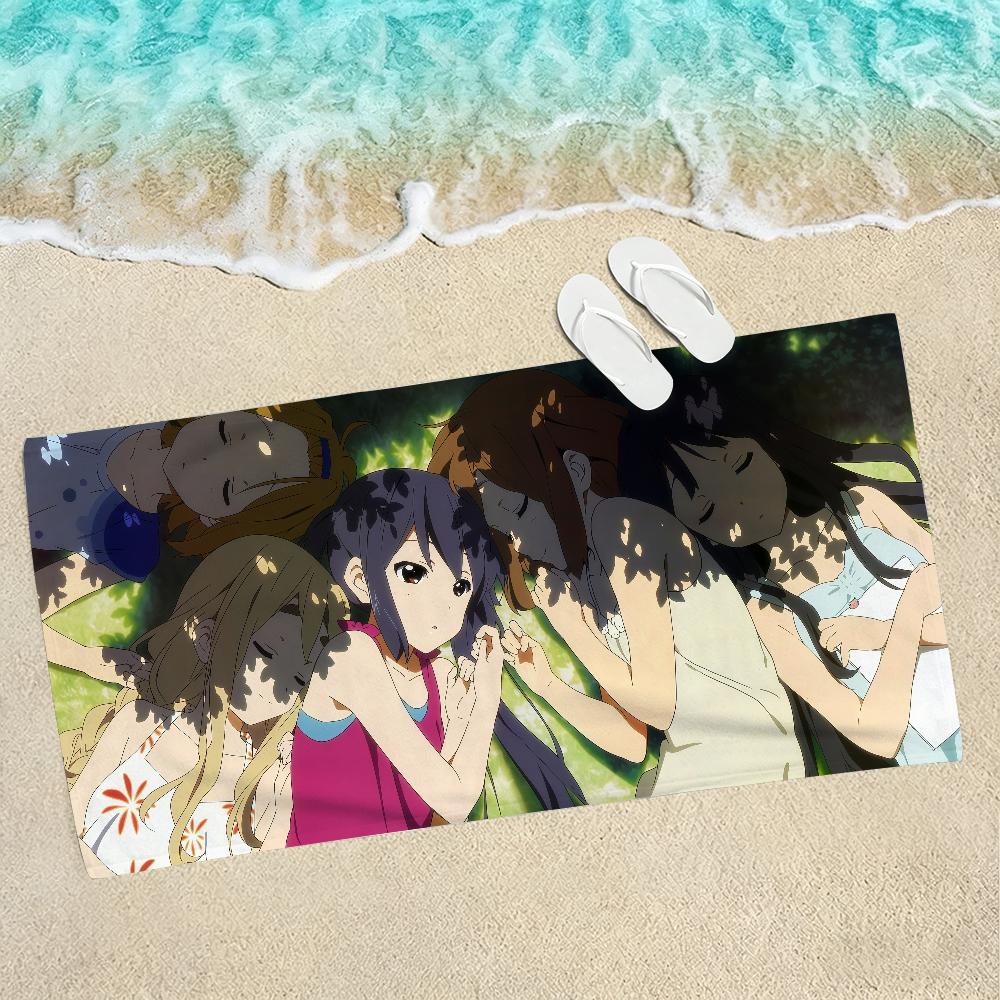 Anime Girl K-ON Beach Towel For Beaches Yoga Studios Gyms Hot Springs Swimming Pools And Picnics