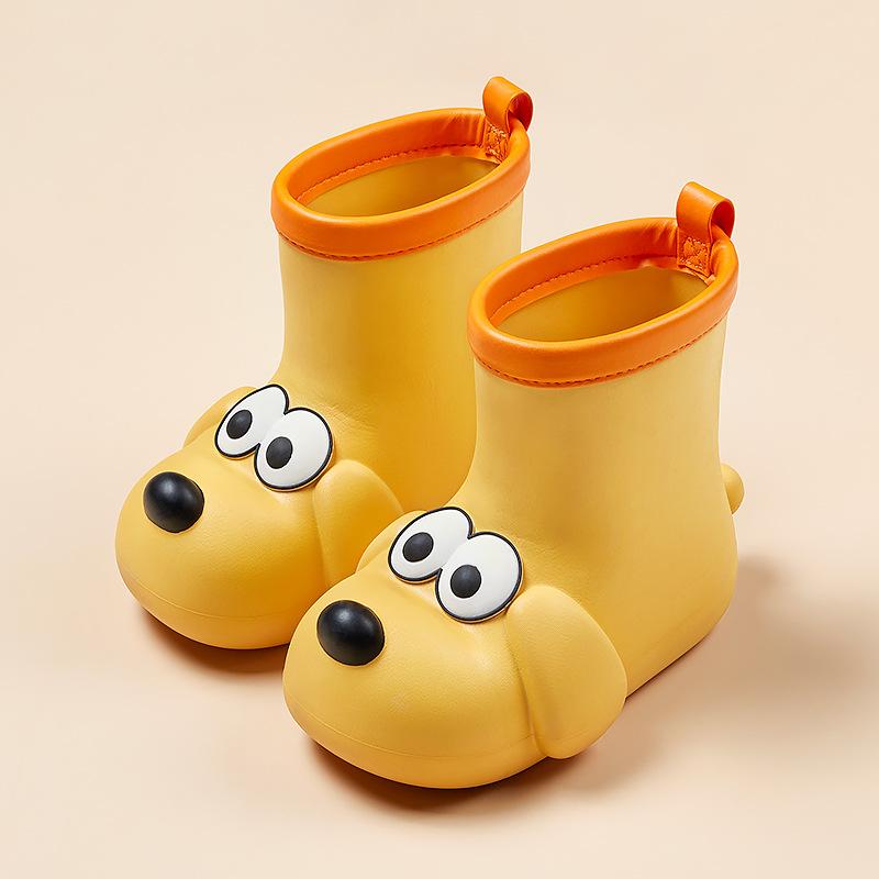 Happy Mary Children's Rain Shoes Waterproof Medium Children's Rain Shoes Boys Baby Water Shoes Girls Children's Medium Rain Boots