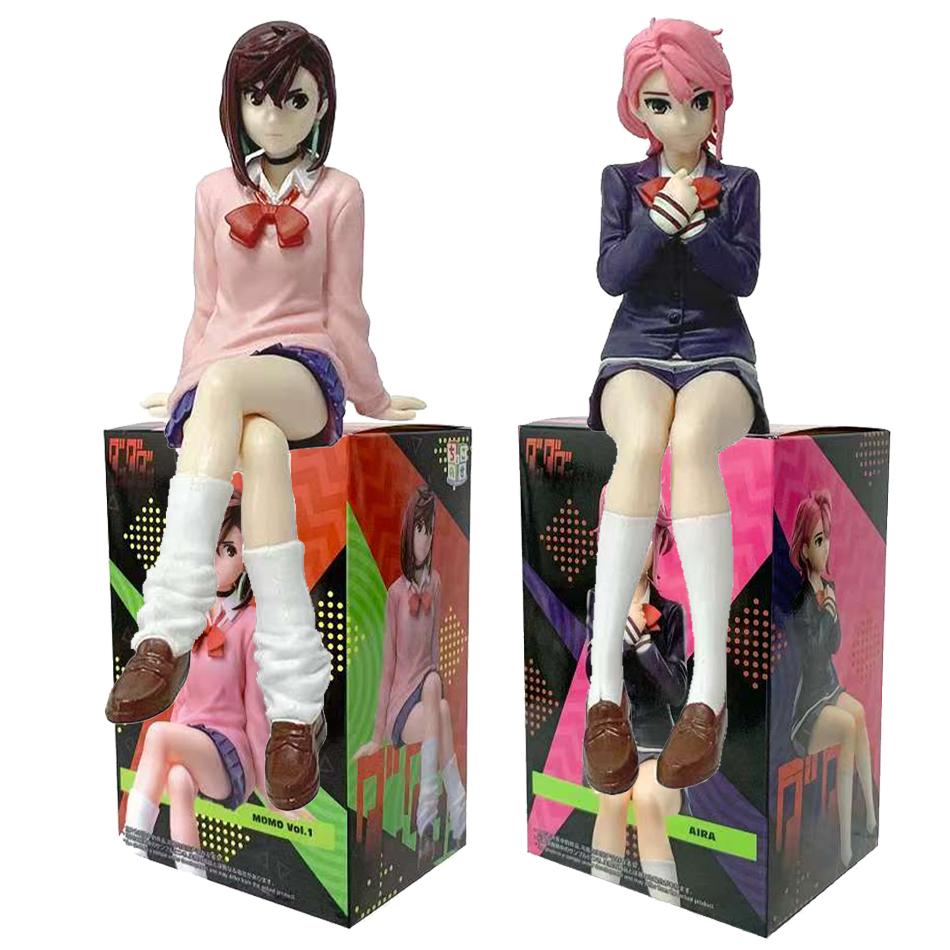 Anime Ayase Momo figure Shiratori Okarun Action Figure Shiratori figurine sitting pose statue Car decoration doll toys Fans Gift