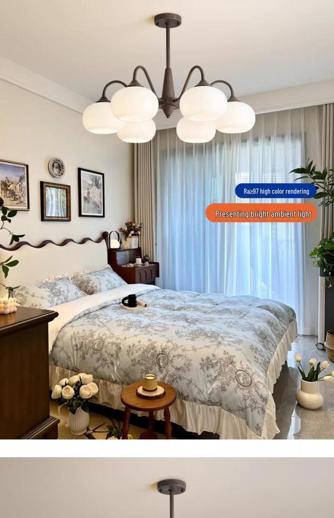 2026 Modern Retro Vintage Style Chandelier - High-End Design for Living Room, Dining Room, or Bedroom