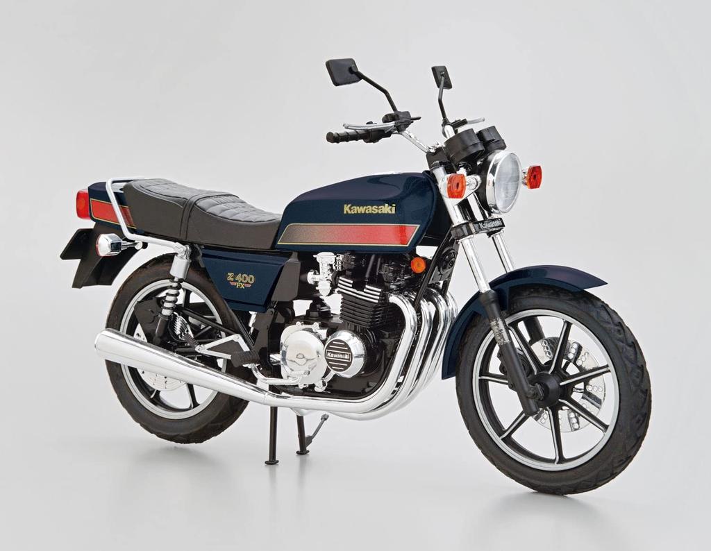 Aoshima Bunka Kyozaisha The Bike Series Kawasaki KZ400E Z400FX 1981 Kunststoffmodell 1/12 Nr. 5