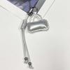 Leather Bag Pendant PU Leather Mini Bag Charm with Hand-Woven Rope