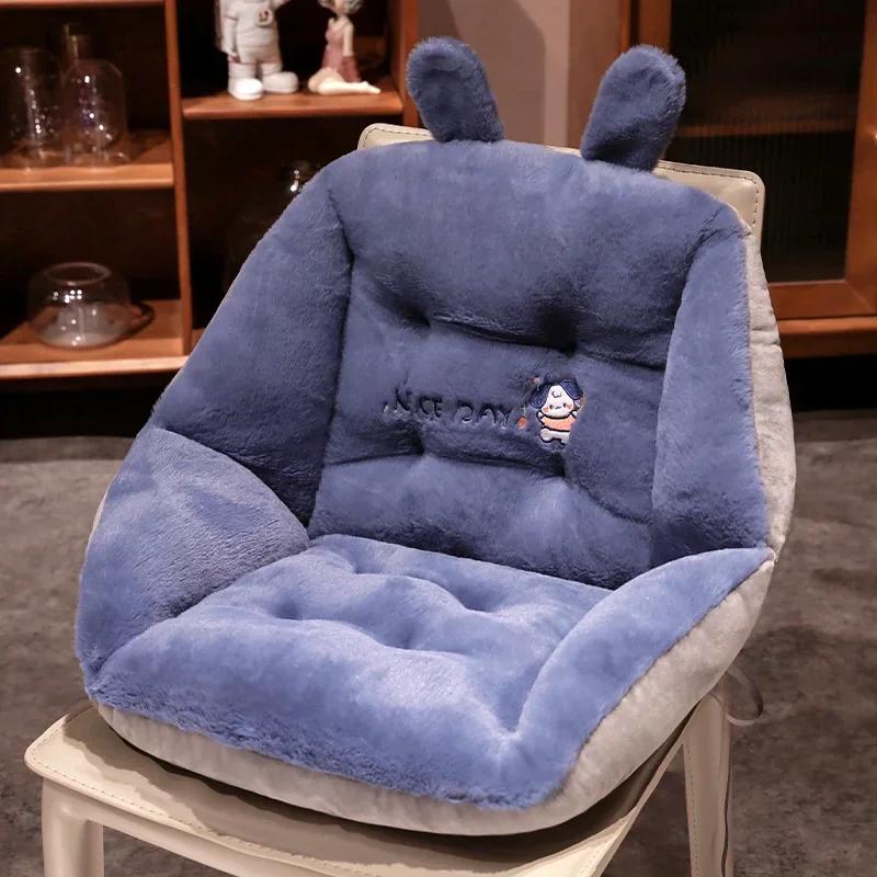 Winter Plush Thickened Husky Puppy Dinosaur Cute Bench Seat Fully Wrapped Warm Cushion Cushion Dormitory Cushion