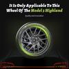 AKX1 4PCS for Model 3 Highland 2023-2026 Wheel Cover 18 Inch Hubcap New Blade Style Wheel Cover Rim Hubcaps Car Protection for Tesla