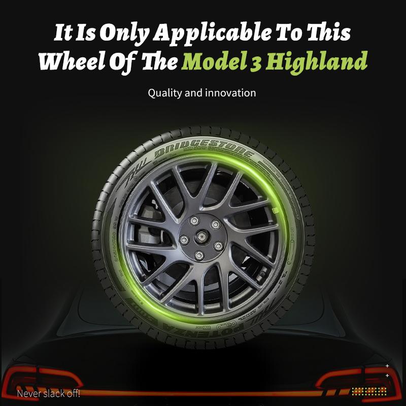 AKX1 4PCS for Model 3 Highland 2023-2026 Wheel Cover 18 Inch Hubcap New Blade Style Wheel Cover Rim Hubcaps Car Protection for Tesla