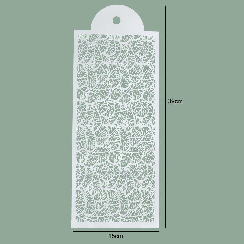 

FAIS DU Fondant Cake Mesh Stamps Stencils For DIY Craft Making Wedding Crowd Crowd Crowd Cake Design Plastic Spray Template Cookie Painting Mold Rectangular