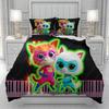 Super Kitties Duvet Cover Men women/Children KID Printing Cute Cartoon Bedding Set  Comforter Bed Soft