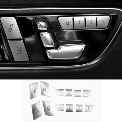 Für Mercedes-Benz ABCE CLA GLA GLK ML GL GLE Klasse 12PCS Autotür Sitz Speicher Einstellen Taste schalter Trim