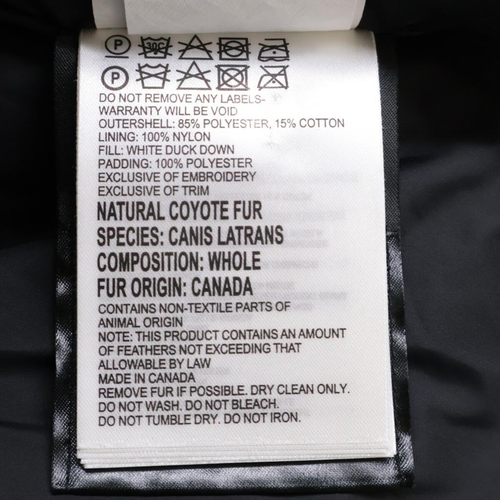 CANADA GOOSE Domestic regular 3808M Windham Parker Jacket XS blackUsed