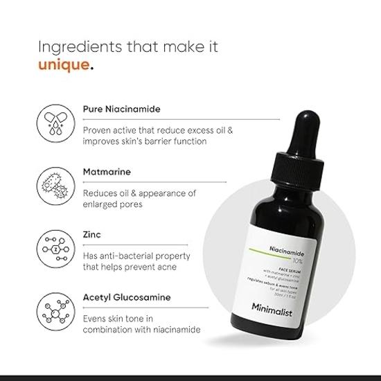10% Niacynamid Serum do Twarzy na Ślady Po Trądziku