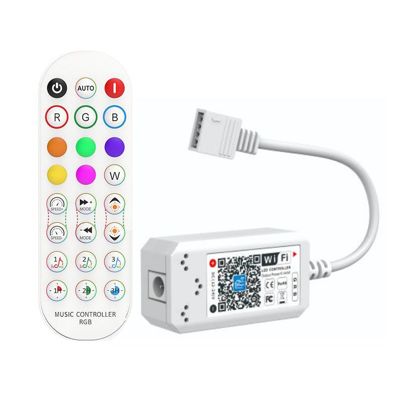 

New 24-Key RGB Wifi Music Remote: Compatible with RGB/RGBW/RGBCW Lights.