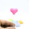 Miniature Balloon Model 1/12 Dollhouse 3D Heart Balloon Stand Dollhouse Wedding Birthday Scene Decor Micro Scene Photos Props