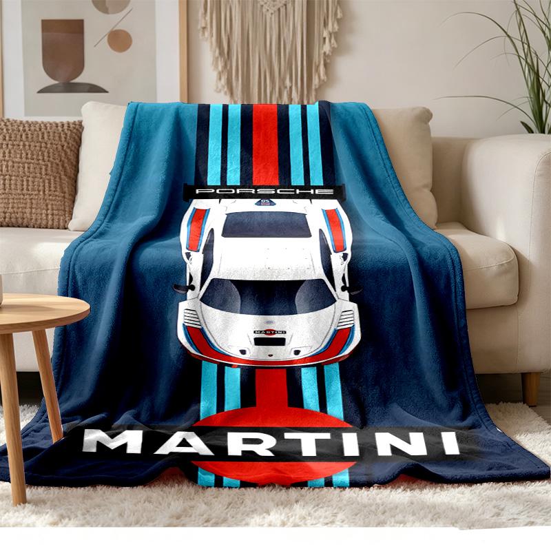 Martini Racing Team Soft and Comfortable Flannel Suitable for Sofas Living Rooms Outdoor Camping Travel and Also Makes a Great Anniversary Gif