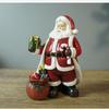 Resin Santa Figurine Colorful Ornament Indoor for Mantel Display