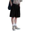Wide-leg Casual Shorts Men's and Women's Loose Straight Down Pants Five-point Pants Retro Basic Solid Color Shorts
