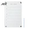 Magnetic Menu Board for Kitchen 12''x8'' Acrylic Planning Board, Clear Weekly Meal Planner, Home Organization Refrigerator Dry Erase Noteboard