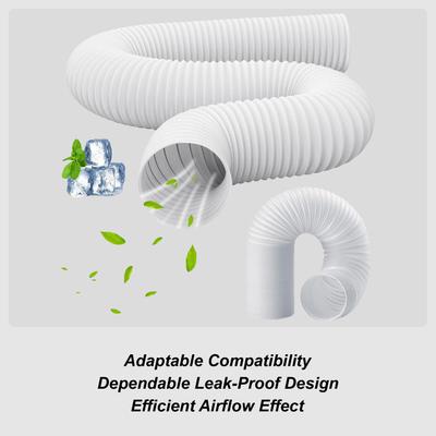 Ac Exhaust Hose Coupler 13/15CM Flat Air Conditioner Hose Adapter Vent Tube Coupler Mobile AC Pipe Adapter For Garage Indoor