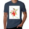 Hummingbird And Flowers Tshirt Big Size Loose Fit Tee Shirt