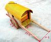 Farmhouse Wooden Miniature Horse-Drawn Carriage and Canopy Cart Decor