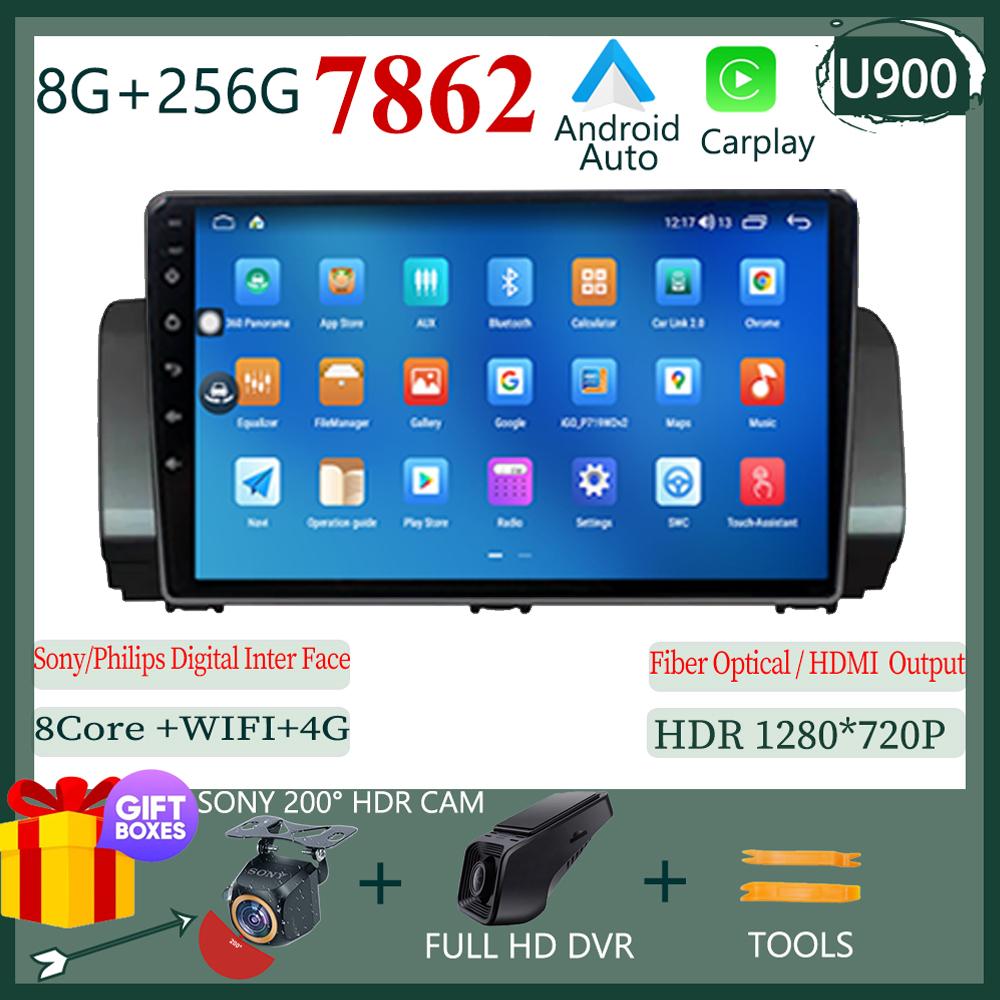 Android 14 For Renault Sandero 2021 Car Carplsy Radio Screen  Multimedia Video Player Navigation Stereo GPS CPU HDR QLED NO 2DIN