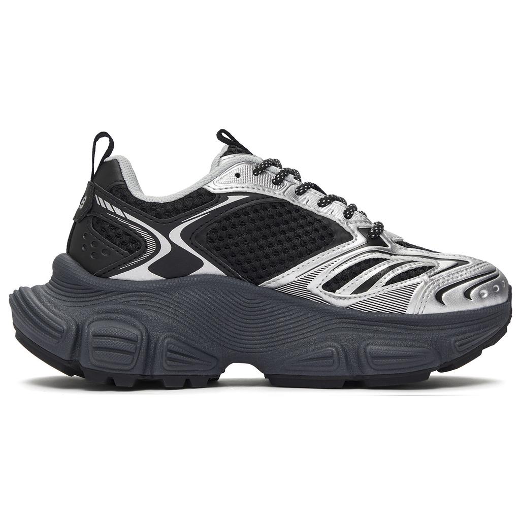 New MLB New York Yankees Anti-Slip Wear-Resistant Low-Top Chunky Sneakers Unisex Black 3ASHWD15N-50BKS