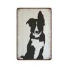 Dreacoss Dog Border Collie Tin Sign Vintage Tin SignNovelty Poster ArtworkWall Decoration PlaquesGift for MotherGift for F