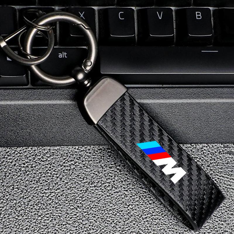 PU Leather Car Keychain Business Gift Metal Key Chain For BMW M Performance E46 E90 E60 F10 F30 E39 E36 F20 E87 G30 E92 E91 X5 fsbm73