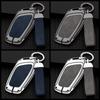 Zinc Alloy Leather Car Key Case Cover Fob Protector Shell For Mg Zs Ev Mg6 Ezs Hs Ehs   For Roewe Rx5 I6 I5 Rx3 Rx8 Erx5