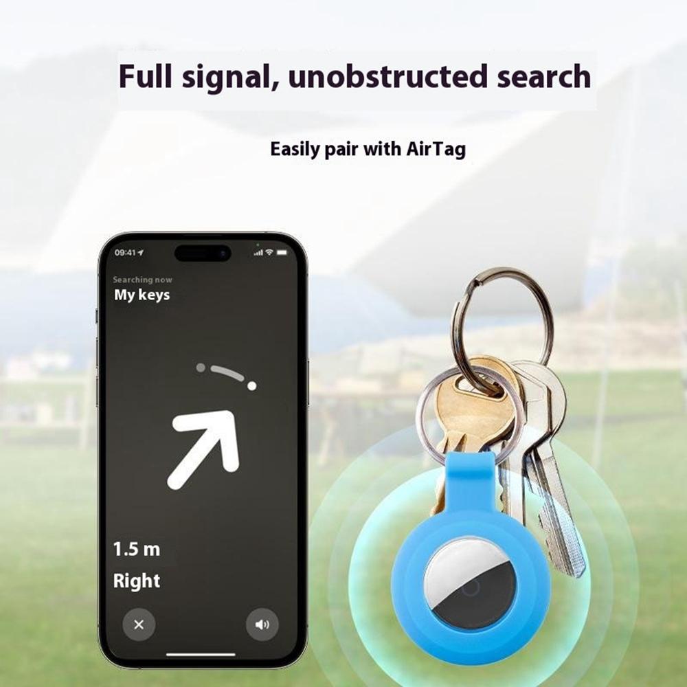 For Apple AirTag Tracker Silicone Protective Case Creative Cute Design Scratch Resistant