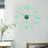 3D Leuchtende Wanduhr Rahmenlos Acryl DIY Digitale Uhr Wandaufkleber Stumme Uhr Für Wohnzimmer Schlafzimmer Büro Wanddekor